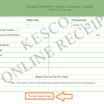 KESCO Receipt View